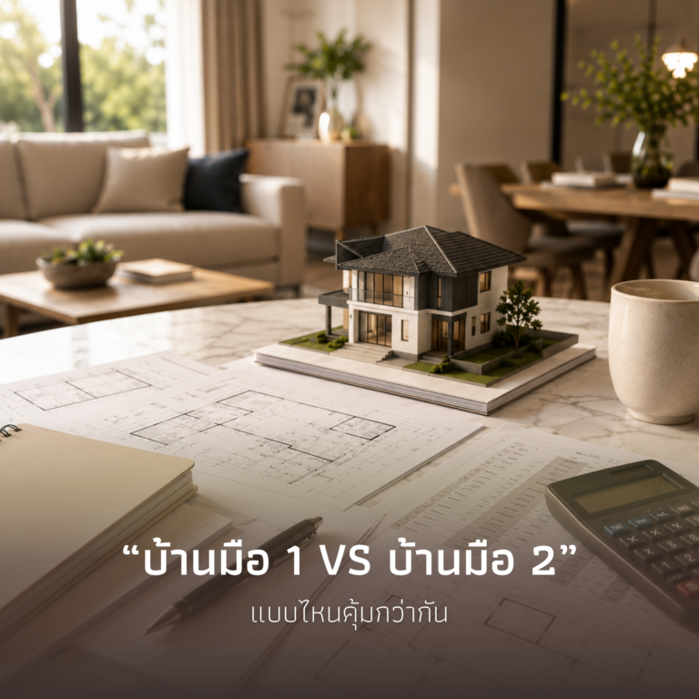 บ้านมือ 1 VS บ้านมือ 2 แบบไหนคุ้มกว่ากัน